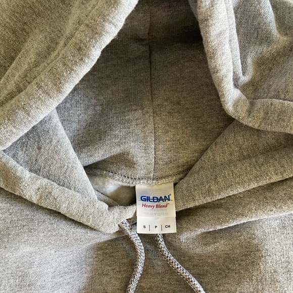 Grey Hoodie with Reworked Floral Design - Picture 4 of 5